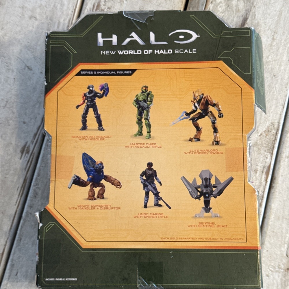 Halo Infinite Master Chief Figure 4.5" Assault Rifle-Series 2 New Box Damaged - Picture 9 of 13
